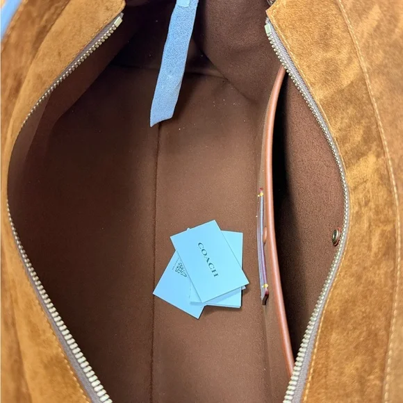 Coach Empire 40 Bag in Brown Suede - Picture 12 of 14